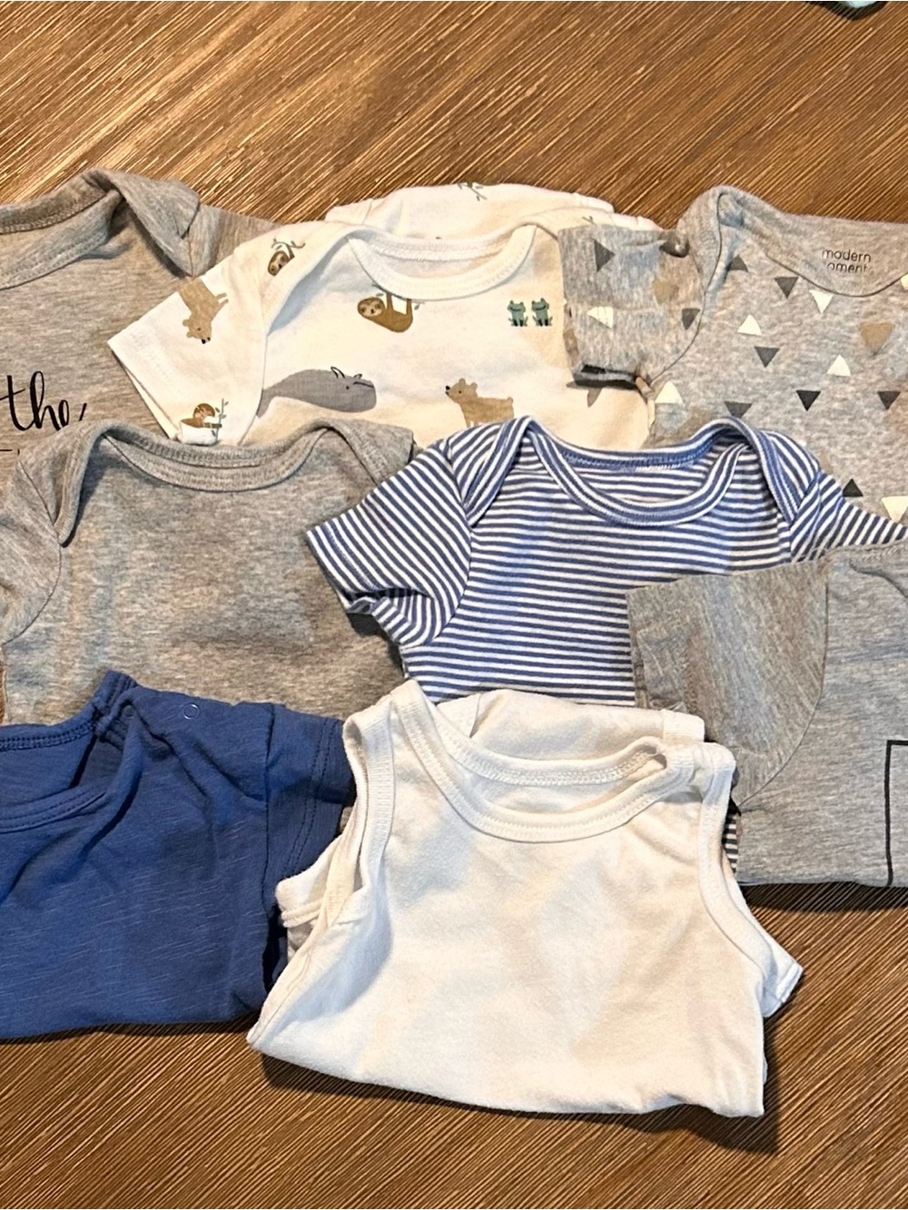 Bundle of 10 Neutral Baby Onesies
